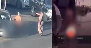 أمرأة عارية في شوارع السعودية!!
