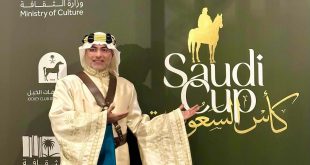 أطلالة عاطف سندي برعاية من نادي رواد الأزياء في كأس السعودية على ميدان الملك عبدالعزيز للفروسية بمدينة الرياض