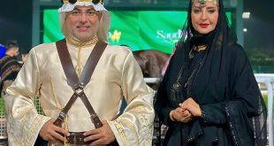 سفيرا السلام والنوايا الحسنة الأميرة الدكتورة هند بنت عبدالرحمن آل سعود و الدكتور عاطف سندي في كأس السعودية