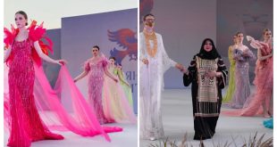 منى المنصوري تضيء ليلة خليجية بموسكو وتدعم موهبتين عمانيتين في مهرجان “لوحة الكتان” بروسيا