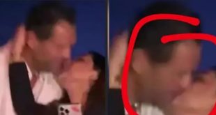 معجبة تقبل راغب علامة على فمه على المسرح!!