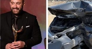 احمد السقا يتعرض لحادث مروع وينجو بأعجوبة