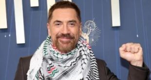 في مهرجان ايمي.. خافيير ارتدى الكوفية وهانا طالبت بتحرير فلسطين