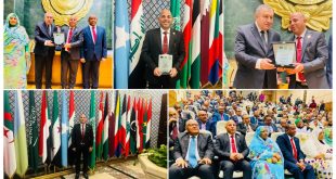 تكريماً عربياً للمهندس هيثم حسين بجامعة الدول العربية تقديراً لجهوده في خدمة النازحين وإعادة الإعمار