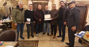 الدكتور هاني غضبان مُكرماً لانجازاته الانسانية والاغاثية