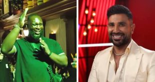 رقصة على أنغام مكسرات لأحمد سعد بمشاركة نجوم المصارعة العالمية