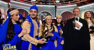 فرقة برجا تفوز بالكأس الذهبي ببرنامج “يلا ندبك”