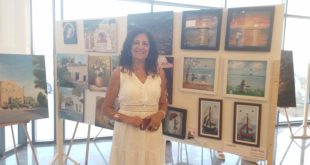 ألوان تعبر الأثير.. الفنانة التشكيلية زينة نصار تضيء أروقة Art Expo